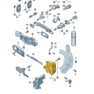 Türschloss Tür Schloss vorne links Seat Skoda VW Golf 6X1837013G