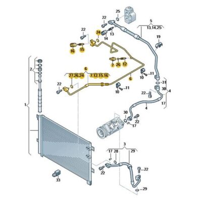 Kältemittelschlauch VW Amarok 2H3820741B