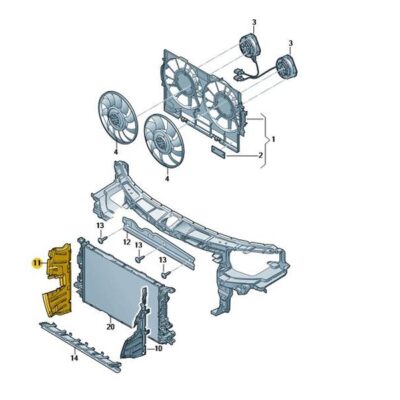 Luftführung rechts Audi A6 4G0121284BR