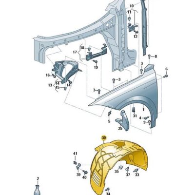 Radhausschale Innenkotflügel vorn links VW Touareg 760805911D