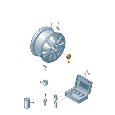 Radkappe Nabendeckel Felgendeckel Radzierkappe VW UP 1S0601149E C9A