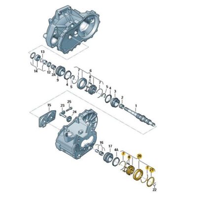 Synchronkörper 5.Gang Audi Seat Skoda VW 02T311241E