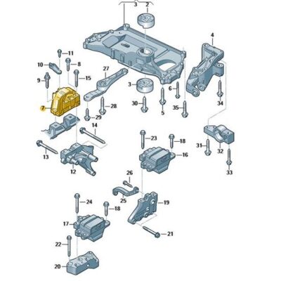 Motorlager rechts Audi Seat Skdoa VW 1K0199262BB