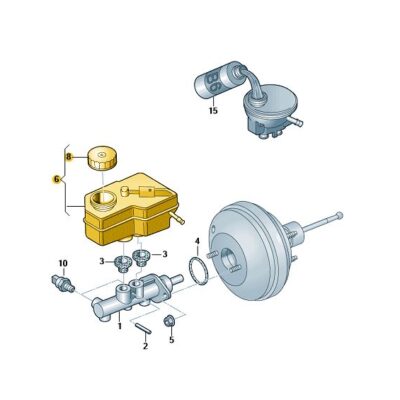 Ausgleichbehälter für Bremsflüssigkeit Seat Skoda VW 6Q0611301A
