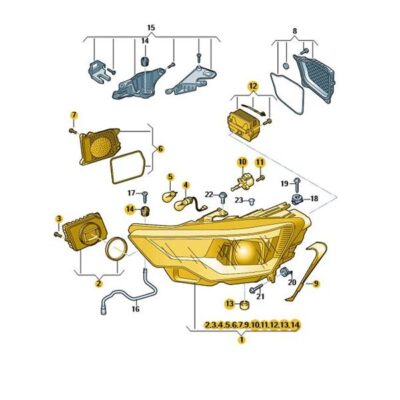 LED Scheinwerfer vorne links Audi A6 4K0941033D