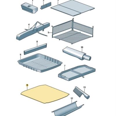 Kofferraumverkleidung Ladeboden Skoda Fabia 6VE061261