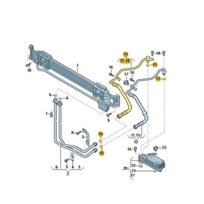 Öldruckleitung Getriebe Ölkühler VW Passat 3C0317801M