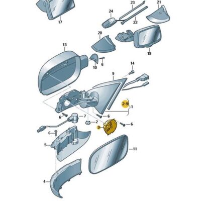 Verstelleinheit Aussenspiegel VW Passat Touareg 3D0959578C