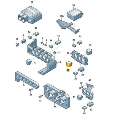 Relais Arbeitskontaktrelais 219 Audi VW 443951253AA