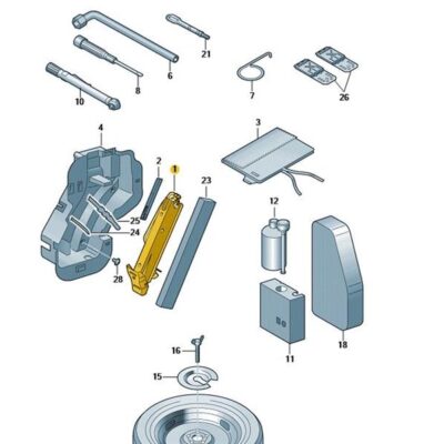 Wagenheber VW Tiguan 5N0011031D