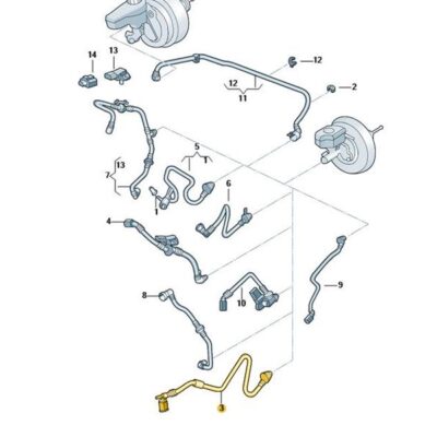 Unterdruckschlauch Rückschlagventil Audi Seat Skoda VW 561612041C