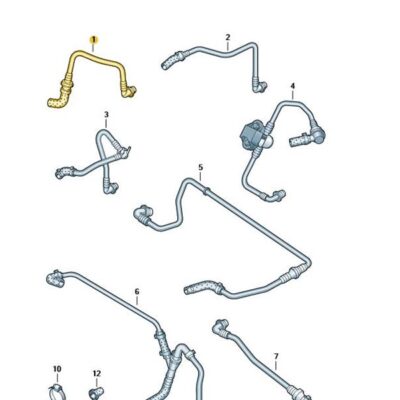 Unterdruckschlauch Seat Ibiza Skoda Fabia VW Polo 6Q1612041AF