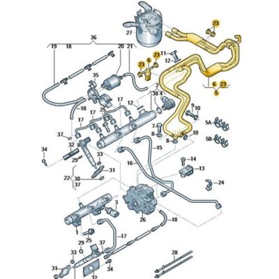 Kraftstoffleitung Kraftstoffrohr Audi A4 VW Touareg 059130299