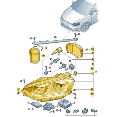 Scheinwerfer links VW Golf Sportsvan 517941753B