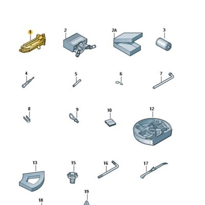 Wagenheber Seat Altea Skoda Octavia VW Touran 1T0011031D