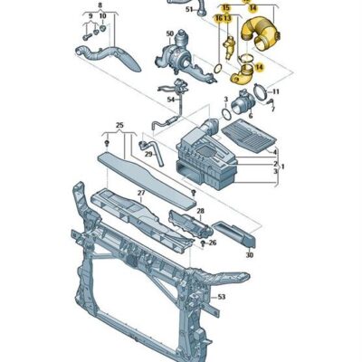 Luftführungsschlauch Audi Seat Skoda VW 5Q0129654E