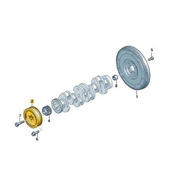 Schwingungsdämpfer Audi Seat Skoda VW 04L105243