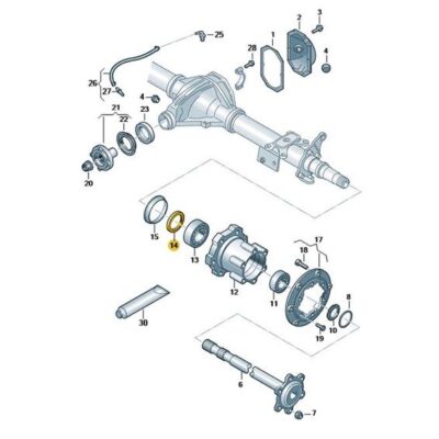 Wellendichtring Radlager VW Crafter 2N0501317A