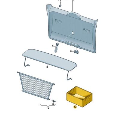 Faltbox Box Kofferraumbox Faltkiste Logo VW 7T0061109A