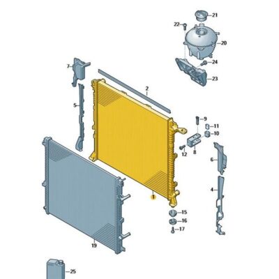 Kühler für Kühlmittel VW Crafter 2N0121253C