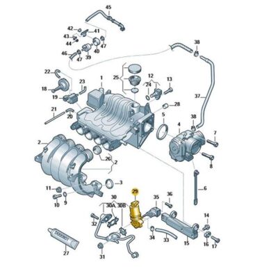 AGR Ventil Abgasrückführungsventil Audi Seat Skoda VW 06A131501P