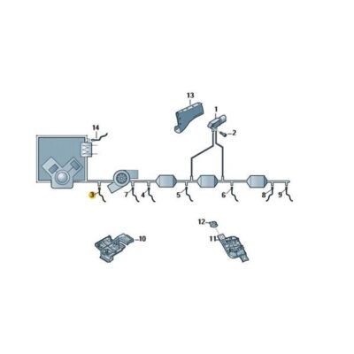 Abgastemperatursensor Sensor Abgastemperatur VW Amarok 059906088DQ
