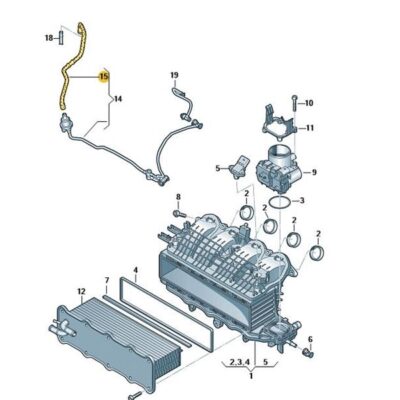 Rohr Schlauch Audi Seat Skoda VW 04E133518E