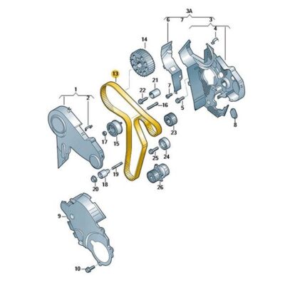Zahnriemen Audi Seat Skoda VW 03L109119F