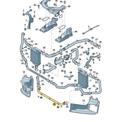 Druckrohr Rohr Audi A6 4F0145731AA