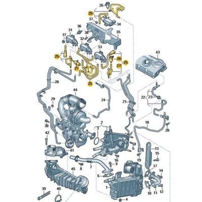 1 Satz Unterdruckschläuche VW Crafter 2N0129458L