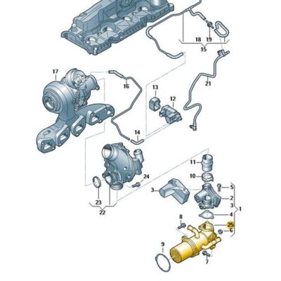 Agr Kühler Abgaskühler Kühler Ventil Audi A4 A5 A6 Q5 04L131513B