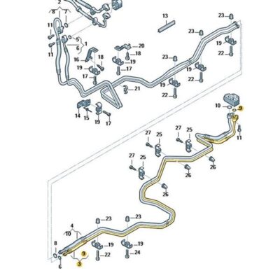 Kältemittelleitung Klimaleitung VW T5 7H3820887F