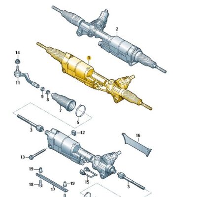 Lenkgetriebe mit Spurstangengelenk innen Audi Q5 8R1423055BM