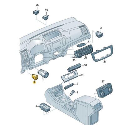 Regler Seat Alhambra VW Sharan 7N0941333 REH