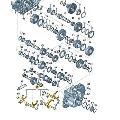 Schalthebelgruppe Audi Seat Skoda VW 02M311178C