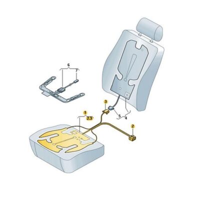 Sitz Heizung Heizelement Heizmatte vorne Audi A3 8V0963555D