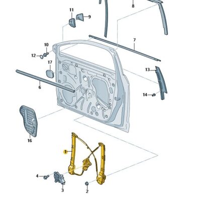 Fensterheber ohne Motor vorne links Seat Leon 5F4837461D