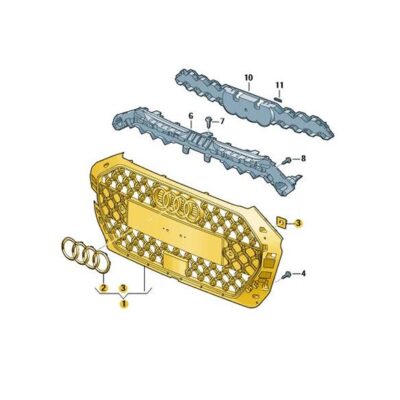 Kühlergrill Grill Audi A1 82A853651E Y9B