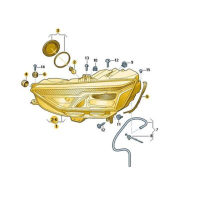 LED Scheinwerfer vorne links Audi A4 8W0941011