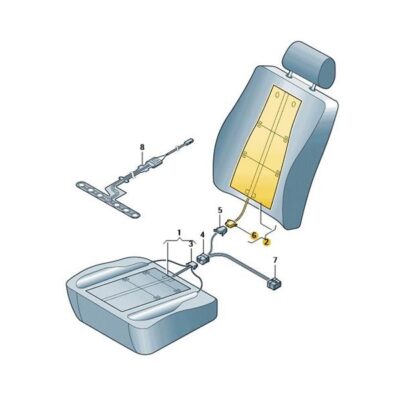 Lehnen Heizung Heizelement Heizmatte vorne Audi A6 4F0963557AG