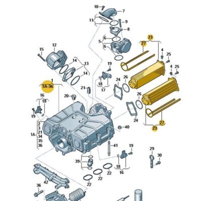 Ladeluftkühler 1 Stück Audi A4 A5 A6 A7 A8 Q5 Q7 06E145621S