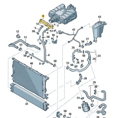 Kühlmittelrohr Kühlmittelleitung Audi A4 06E121083N