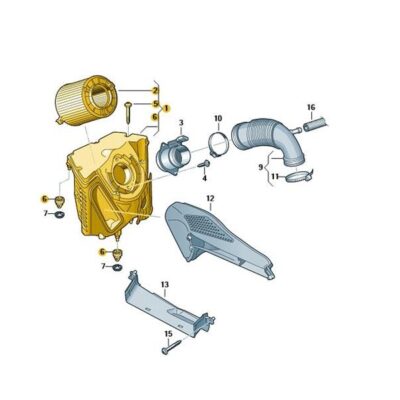 Luftfilter Luftfilterkasten Gehäuse Audi A4 A5 8W0133837B