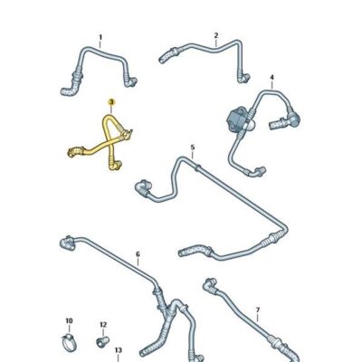 Unterdruckschlauch Seat Ibiza Skoda Fabia VW Polo 6Q1612041CQ