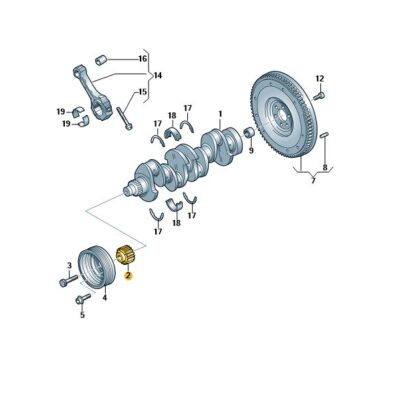 Zahnriemenrad Audi Q3 Skoda Octavia VW Crafter T6.1 03P105263C