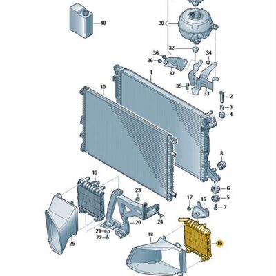 Zusatzkühler Kühlmittel Wasserkühler Audi A6 A7 4K0121212B
