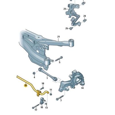 Stabilisator hinten Skoda Superb VW Passat 3Q0511305B