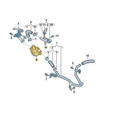 Zusatzwasserpumpe Kühlmittelpumpe VW T6.1 7LA965567C