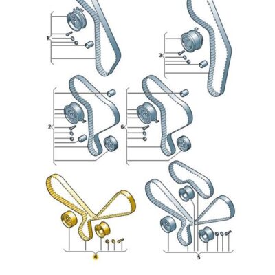 Zahnriemensatz Audi A6 A8 VW Phaethon Touareg 077198119A