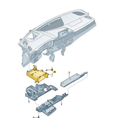 Ablagefach Staufach Audi A4 A5 8W1857925 4PK
